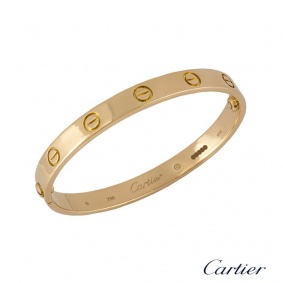 Cartier Love Bracelet Rose Gold Size 16 B6035616